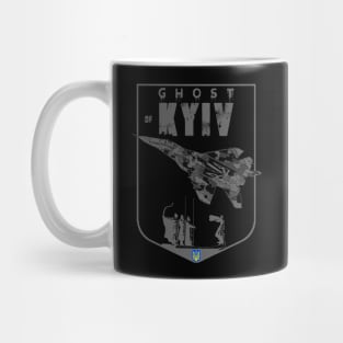 Ghost Of Kyiv Ukrainian MIG-29 Fighterjet Mug